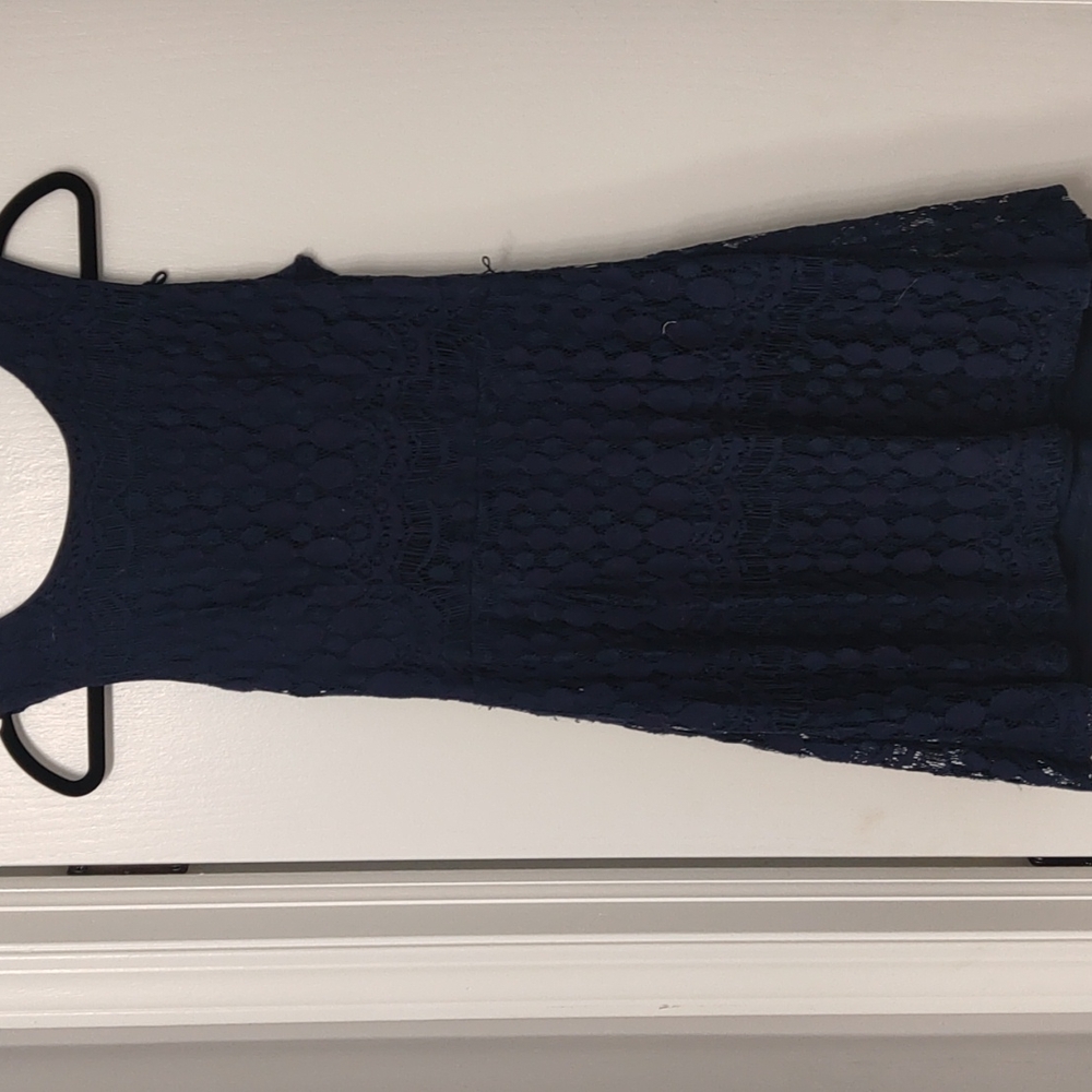 Navy blue lace dress